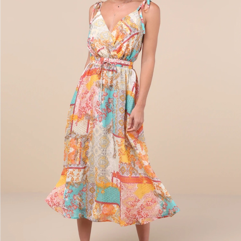 Multicolor Patchwork Dress